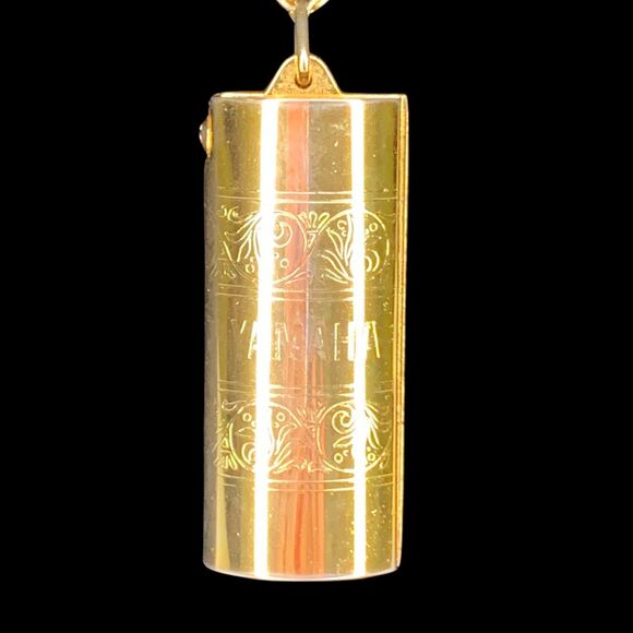 Vintage Yamaha Mini Harmonica Pendant Necklace Functional Rare Japan Collectible - Picture 2 of 9